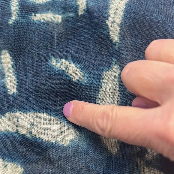 Ralph Lauren Purple Label Yazmin Batik Print Linen Silk Pants Size 8 - Picture 13 of 16